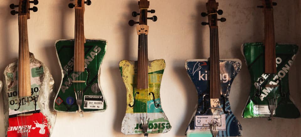 millerpack csomagolóanyag blog, újrahasznosítás, zene, újrahasznosított hangszer