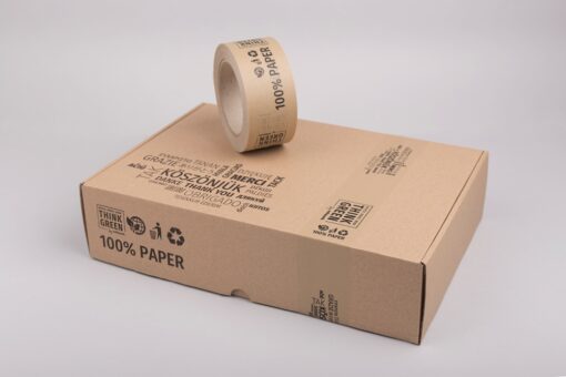 Papír ragasztószalag | köszönjük - think green - 100% paper
