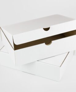 Kartondoboz fehér/barna 220x150x60 mm méretben