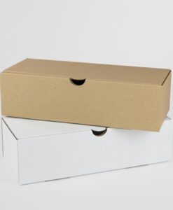 Kartondoboz fehér/barna 250x100x70 mm méretben