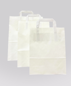 Papírtáska 220x100x280 mm méretben - FEHÉR | 50 db