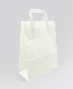 Papírtáska 240x120x340 mm méretben - FEHÉR | 250 db