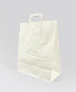 Papírtáska 240x120x340 mm méretben - FEHÉR | 250 db