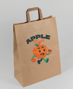 Nyomtatott barna papírtáska