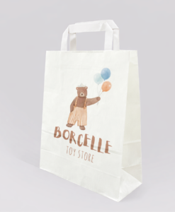 Egyedi papírtáska FEHÉR | 250 db