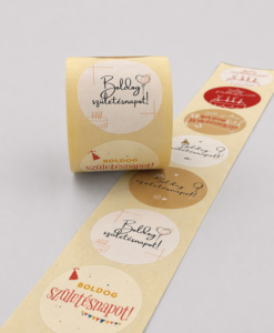 "Boldog születésnapot" matrica - TEKERCSBEN 200 db