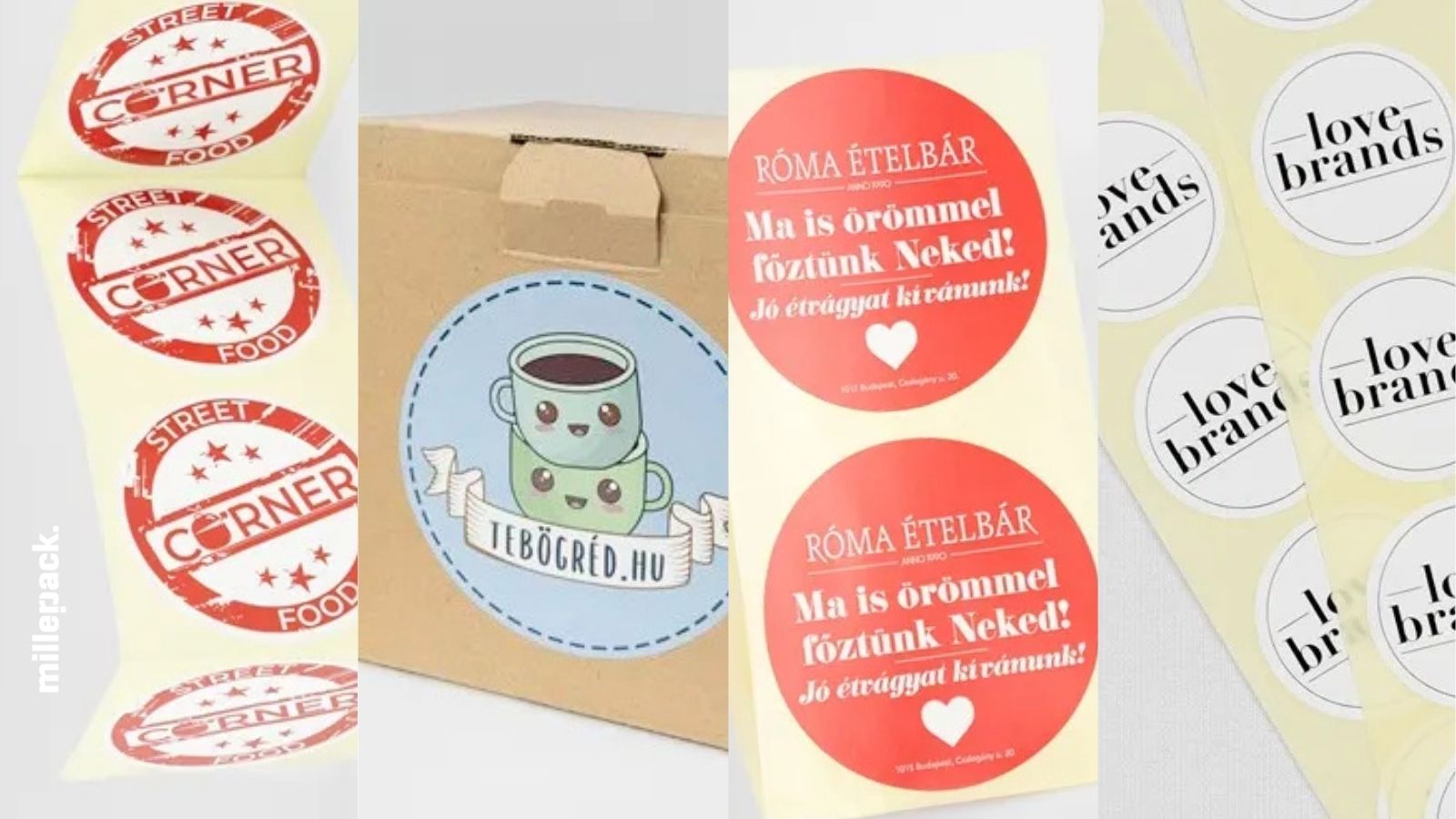 Egyedi tekercses matricák különböző méretben és kivitelben